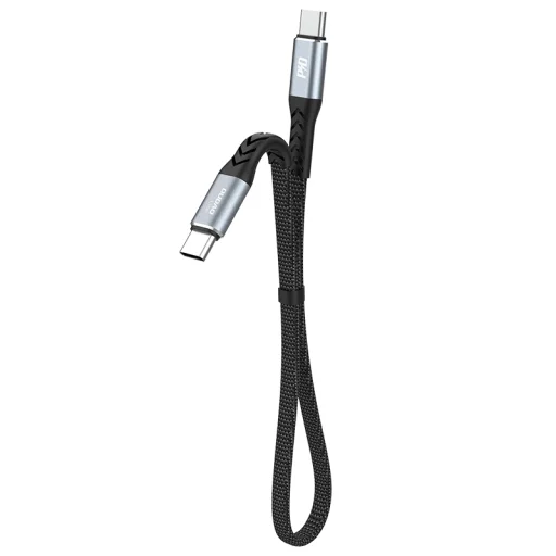 Dudao L10C USB-C - USB-C PD kábel 100W 5A 0.23m - fekete - 1