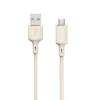 Dudao L7SM USB-A - micro USB kábel 5A 1m - bézs