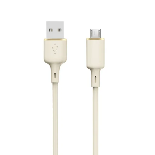 Dudao L7SM USB-A - micro USB kábel 5A 1m - bézs - 1