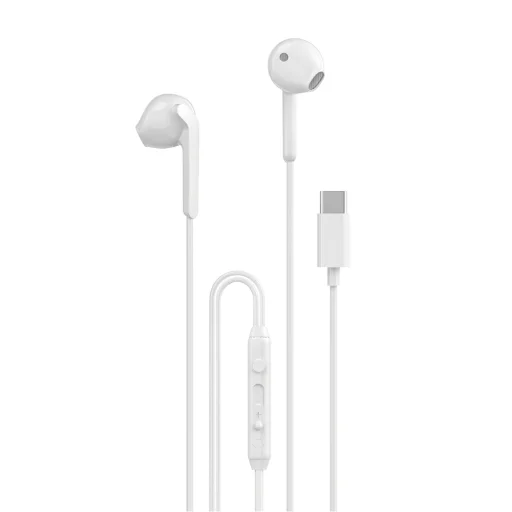 Dudao X3C In-Ear Vezetékes USB-C Fülhallgató 1.2m - Fehér - 1
