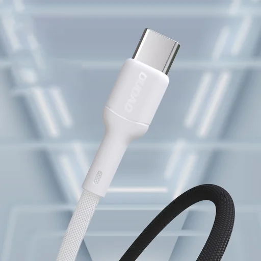 Dudao L9T 5A USB-A - USB-C kábel 1m - Fehér - 4