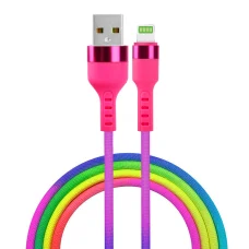 Rainbow Setty USB - Lightning kábel 1,2 m 2,1A KNA-L-1.22.113