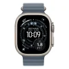 Apple Watch Ultra 3 Cellular 49mm Natural Titanium Case with Anchor Blue Ocean Band thumbnail