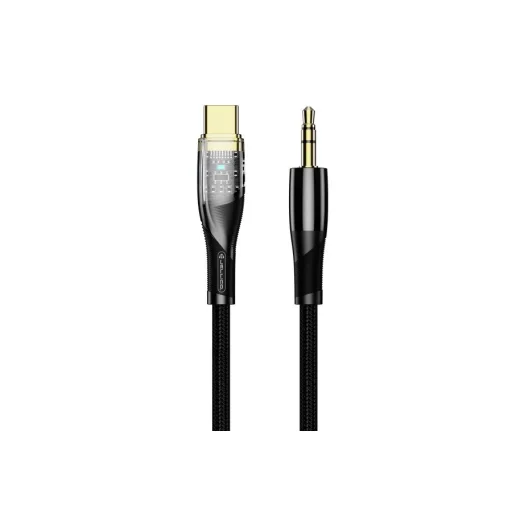 JELLICO B21 USB-C - JACK 3.5MM 1.2M kábel Fekete - 2