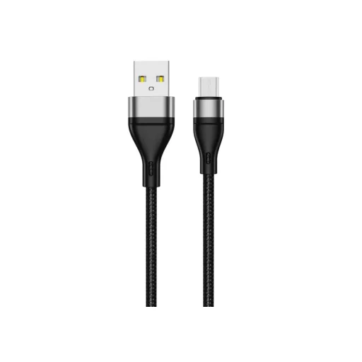 JELLICO kábel B16 Micro USB 3.1A 1M Fekete - 2