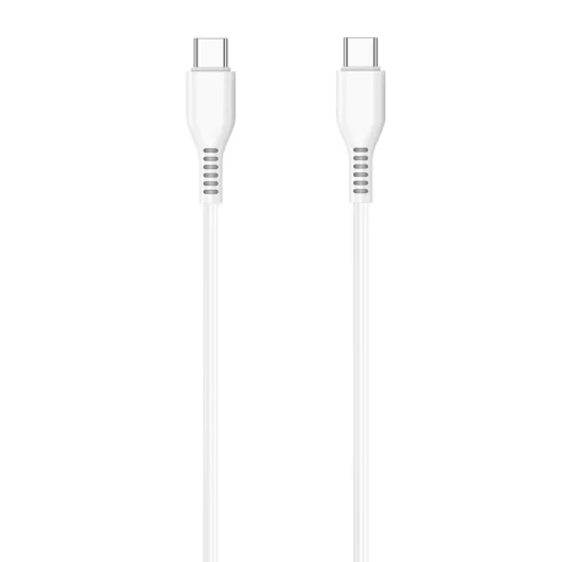 JELLICO KDS-30 USB-C - USB-C PD 60W 1M Fehér kábel - 3