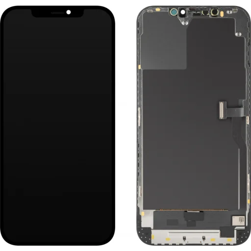 LCD Kijelző Modul MP az Apple iPhone 12 Pro Max-hoz, OLED Diagnosztikai Verzió, Utángyártott, Fekete, tok - 1