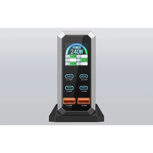 Blitzwolf BW-S31 hálózati töltő 2xUSB-A, 4xUSB-C, PD, 240W - 6