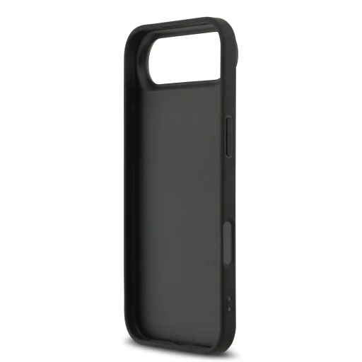 DKNY PU bőr, kockás mintázatú és csíkos tok iPhone 17 Air fekete tok - 6