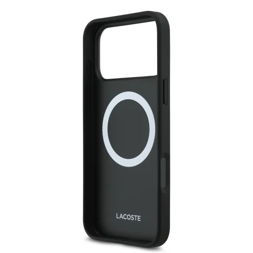Lacoste Iconic Petit Pique MagSafe tok és pénztárca iPhone 17 Pro Max Fekete tok - 5