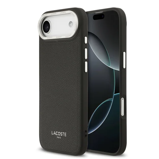Lacoste PU Leather Champs Elysees MagSafe tok iPhone 17 Air készülékhez fekete - 1