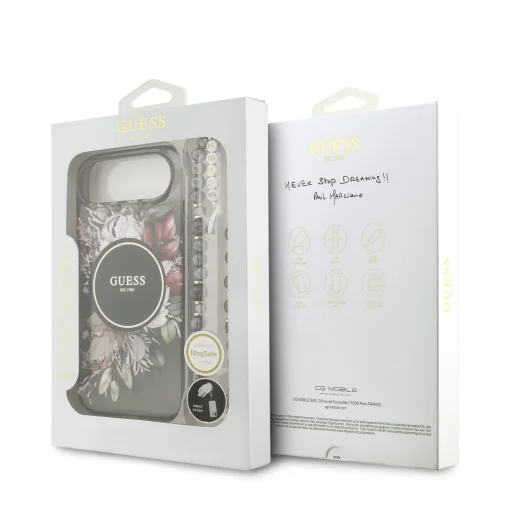 Guess IML Flowers Strap MagSafe fliptok iPhone 17 Air tok - 7