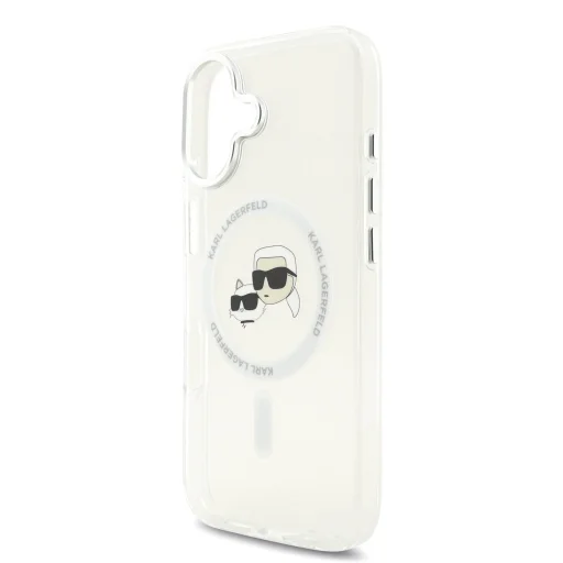 Karl Lagerfeld IML K&CH Heads Metal Frame MagSafe tok iPhone 17-hez átlátszó - 5