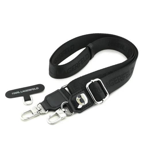 Karl Lagerfeld Universal crossbody pánt Karl Patch fekete - 1