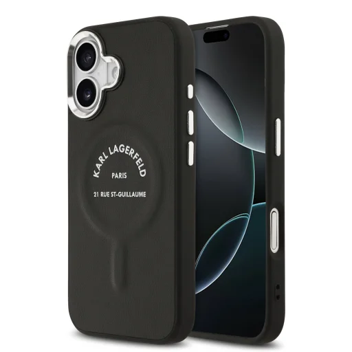  iPhone 17 Karl Lagerfeld PU RSG Logó MagSafe tok - 1