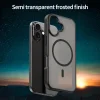 iPhone 17 Fanying Series áttetsző fekete MagSafe hibrid (TPU + PC) matt tok Alphajack thumbnail