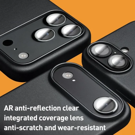 iPhone 17 Pro fekete bőrtok MagSafe kompatibilitással Alphajack QTech Series kameralencse védővel - 9