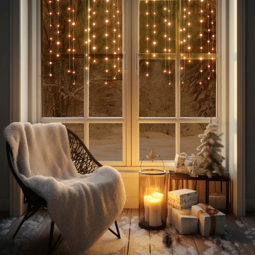 HOME KAF50DLEDWW DOT LED-es fényfüggöny, 50db melegfehér DOT LED, 81cm, állófényű, adapteres tápellátás, beltéri kivitel - 1