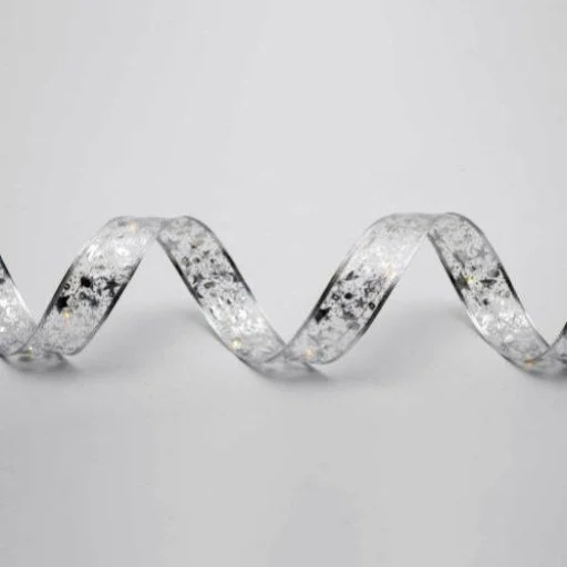 Home RLS10WH LED-es szalag mintákkal, ezüst színű szalag, 8 funkció, 100db hidegfehér LED, 10m hosszú, 5cm széles, elemes tápellátás, beltéri kivitel - 2