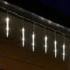 Home KJL288 jégcsap fényfüzér, 3,5m hosszú, 288db hidegfehér SMD LED, 8db jégcsap/36db LED, kül- és beltéri kivitel