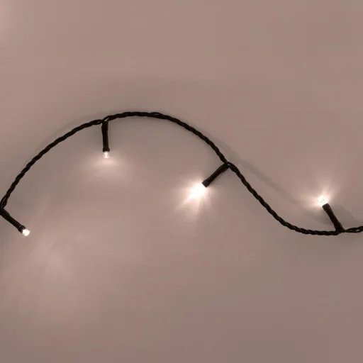 Home LED248WW LED fényfüzér, 240db melegfehér LED, 23,9m hosszúságú, 8 program időzítővel, zöld vezeték, adapteres tápellátás, kül- és beltéri kivitel - 2