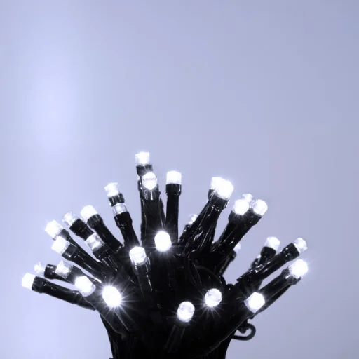 Home LED248WH LED fényfüzér, 240db hidegfehér LED, 23,9m hosszúságú, 8 program időzítővel, zöld vezeték, adapteres tápellátás, kül- és beltéri kivitel - 3