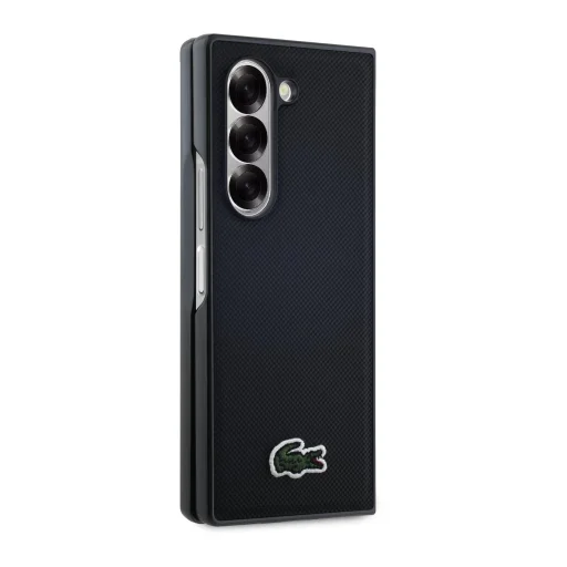Lacoste Iconic Petit Pique Woven Logo MagSafe tok Samsung Galaxy Z Fold 6-hoz Fekete - 5