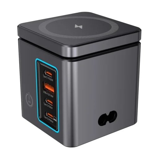 Blitzwolf BW-i113 GaN hálózati töltő, USB-A, 3xUSB-C, 105W - 2