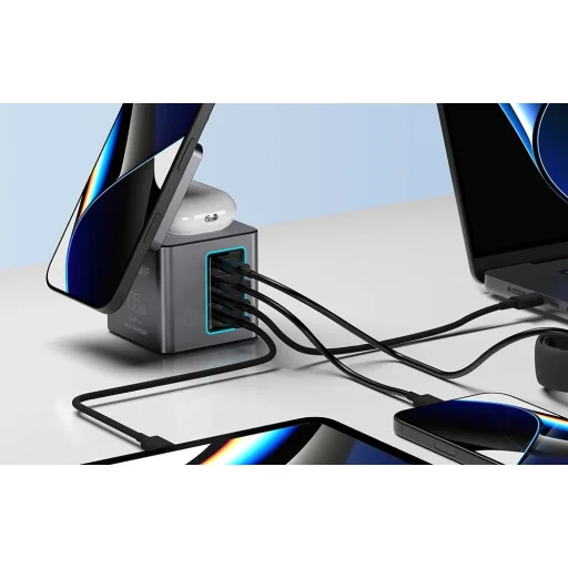 Blitzwolf BW-i113 GaN hálózati töltő, USB-A, 3xUSB-C, 105W - 5