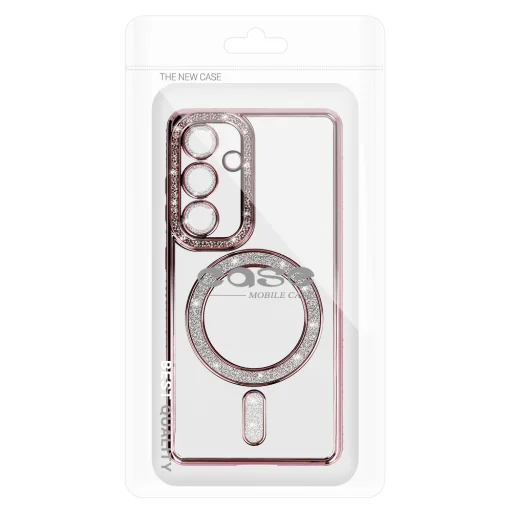Bling Magsafe tok Samsung Galaxy A26 5G-hez rózsaszín - 7