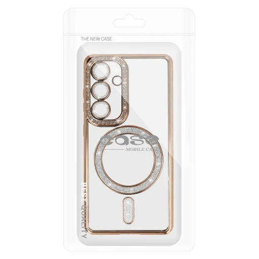 Csillogó Magsafe tok Samsung Galaxy A26 5G arany tok - 7