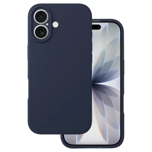 Szilikon Lite tok iPhone 17 Air sötétkék tok - 1