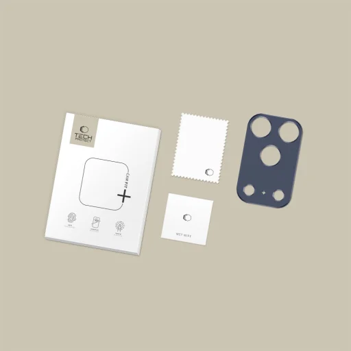 iPhone 17 Pro Max Tech-Protect Camalloy Fit+ mélykék üvegfólia - 5