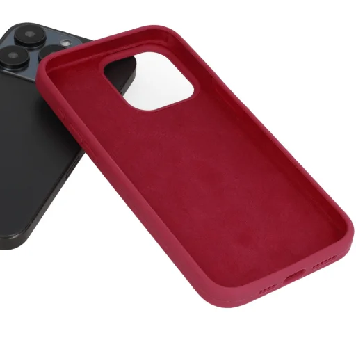  iPhone 17 Burgundi Silicone Lite tok - 4