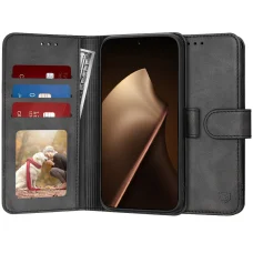 Xiaomi 15T Pro Techsuit Diary Book - Fekete tok