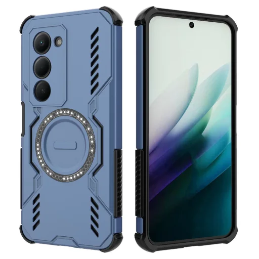 Xiaomi Redmi 15 4G / Redmi 15 5G Techsuit ArmorMag tok - Kék - 2