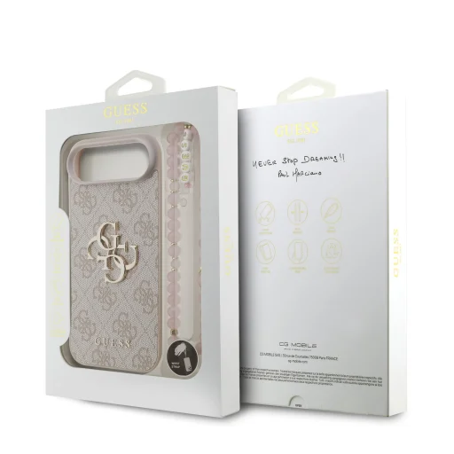 Guess PU 4G Metal Logo Pántos tok iPhone 17 Air Pink tok - 7