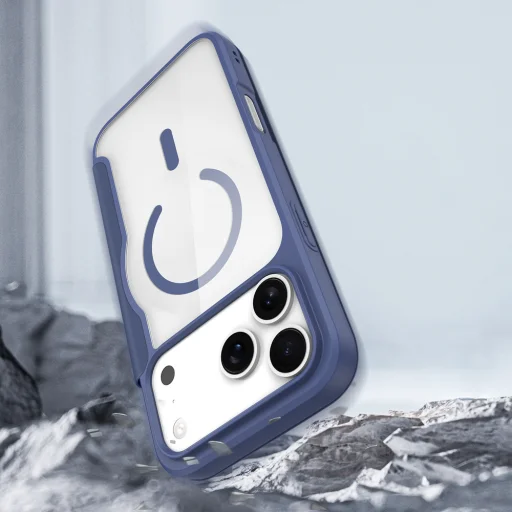 Dux Ducis Skin X Pro iPhone 17 Pro tok pénztárcával, MagSafe kompatibilis - Kék tok - 7