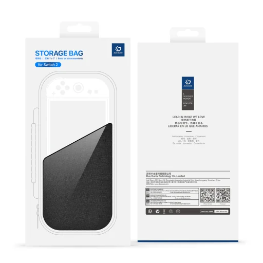 Dux Ducis Nintendo Switch 2 tok fogantyúval és játékkártya rekeszekkel - Fekete - 11