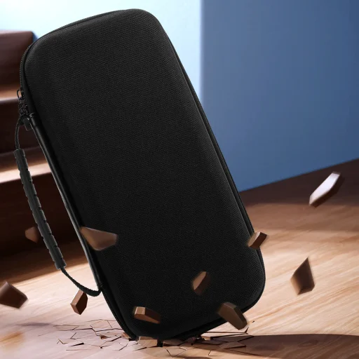 Dux Ducis Nintendo Switch 2 tok fogantyúval és játékkártya rekeszekkel - Fekete - 5