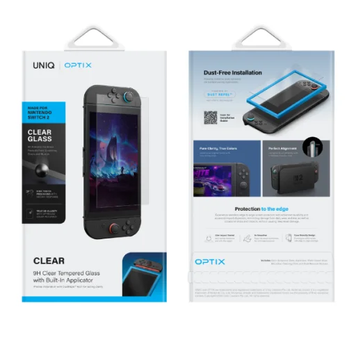 Uniq Optix Clear Tempered Glass for Nintendo Switch 2 - 7