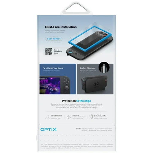 Uniq Optix Matte Üvegfólia Nintendo Switch 2 - 4