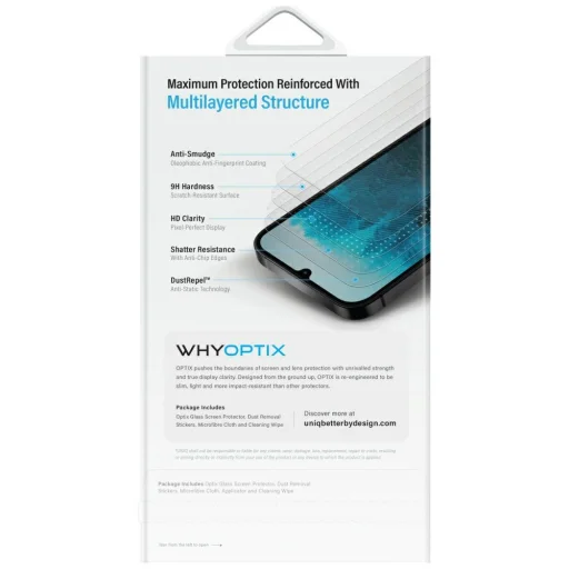 Uniq Optix Clear edzett üvegfólia Samsung Galaxy Z Flip 7 üvegfólia - 4