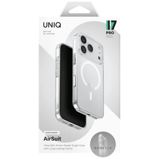  iPhone 17 Pro Átlátszó Uniq Airsuit Magclick Charging tok - 6
