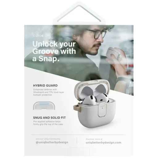 Uniq Clyde Lock tok AirPods 4-hez - Rózsaszín - 6