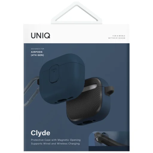 Uniq Clyde Lock tok AirPods 4-hez - Kék - 5