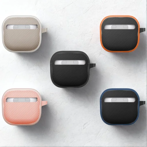 Uniq Clyde Lock tok AirPods 4-hez - Narancssárga - 11
