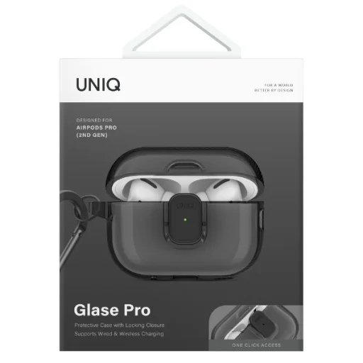 Uniq Glase Pro tok AirPods Pro 2-hez - Fekete - 7