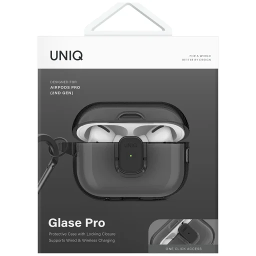 Uniq Glase Pro tok AirPods Pro 2-hez - Fekete - 2