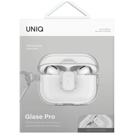 Uniq Glase Pro tok AirPods Pro 2 - Átlátszó - 2